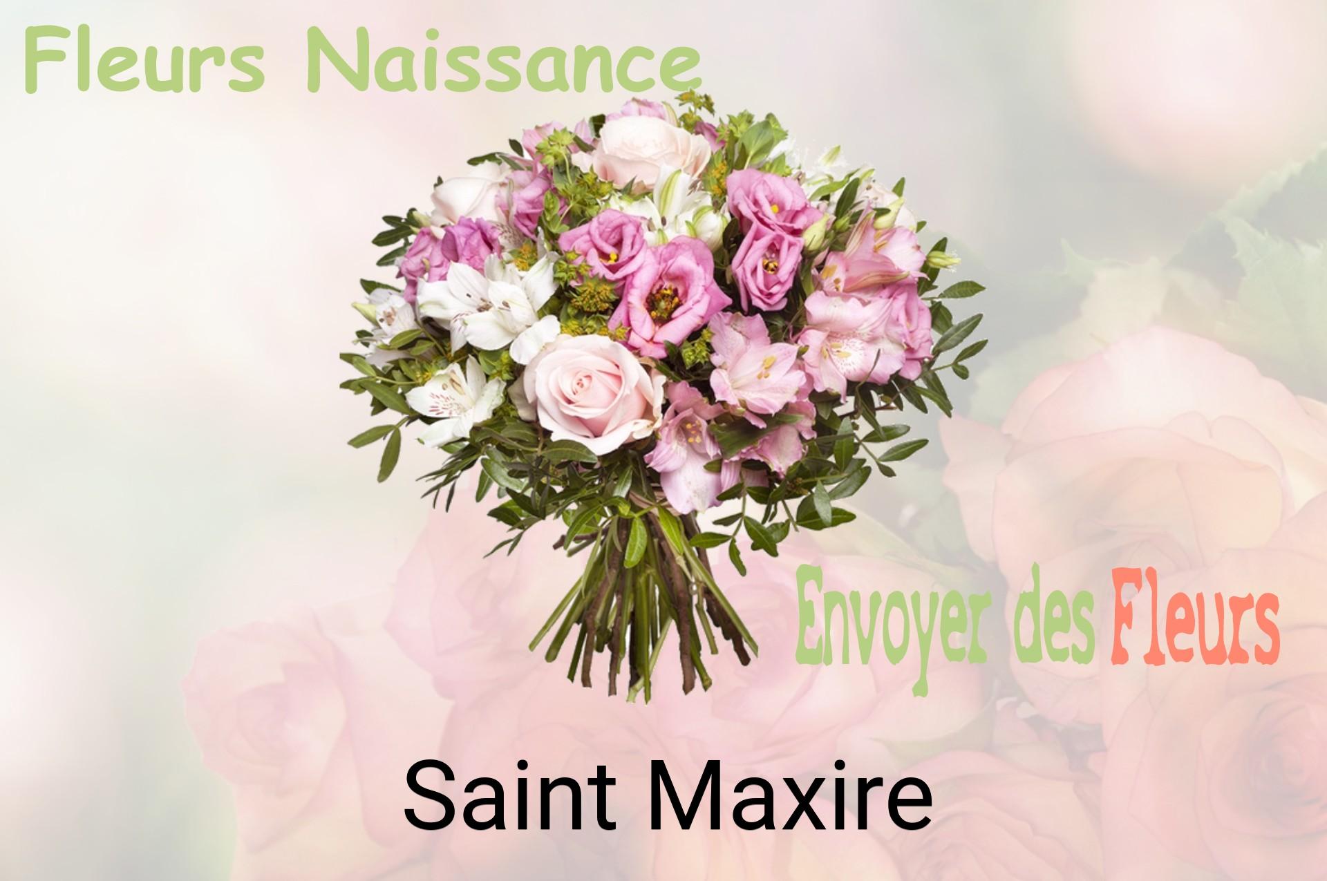 Bouquet de fleurs de naissance livré à Saint-Maxire